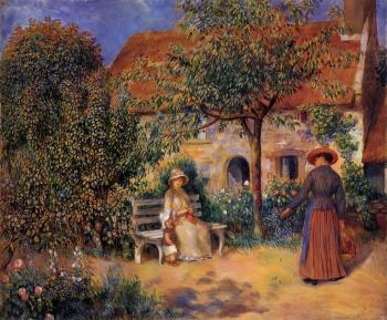 Pierre Auguste Renoir : Garden Scene in Brittany